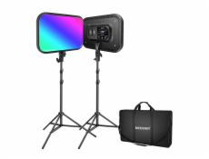 Súprava Neewer RGB168 RGB LED, dve lampy 60W 2500-8500K