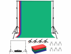 Podpera pre pozadie vo fotoateliéri Puluz 2x2m Pozadie 3 ks PKT5204