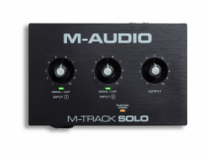 M-AUDIO M-Track Solo USB Zvukové rozhraní Předzesilovač Crystal 16 bit 48 kHz Černá