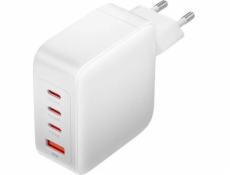 Wall Charger, Vention, FEIW0-EU, 3xUSB-C, USB-A, 140 W/140 W/30 W/18 W, GaN (white)