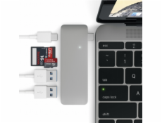 Satechi Type-C USB Passthrough Hub space gray