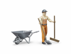 Bruder BWORLD Set komunal s figurkou