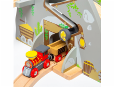 Bigjigs Rail Dřevěná vláčkodráha divoký západ 62 dílů