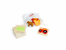 Bigjigs Toys Cestovní Hmatej a najdi farma