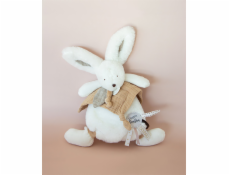 Doudou Dárková sada - Plyšový králíček s muchláčkem 25 cm béžová