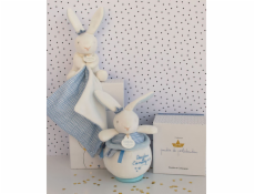 Doudou Dárková sada - Plyšový králíček námořník hrající melodii 14 cm