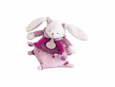 Doudou Dárková sada - Hudební hračka růžový králíček 17 cm