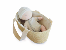 Doudou Jolijou Panenka Pol v tašce do kočárku 28 cm