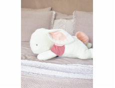 Doudou Plyšový králík s tmavě růžovou bambulkou 80 cm