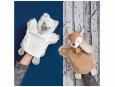 Doudou Plyšový maňásek bílý vlk 25 cm Doudou Plyšový maňásek bílý vlk 25 cm