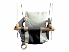 2Kids Toys Dětská textilní houpačka 100% bavlna černobílá