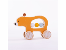 Bigjigs Toys Medvídek na kolečkách