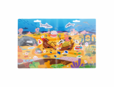 Bigjigs Toys Znovu použitelné samolepky dobrodružství v moři