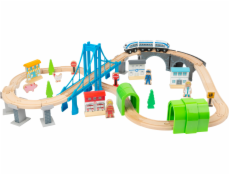 small foot Dřevěná vláčkodráha s mosty small foot Dřevěná vláčkodráha s mosty