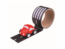 Bigjigs Toys Lepící páska cesta s autíčkem