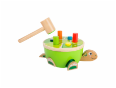 small foot Dřevěná zatloukačka želva