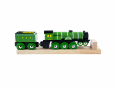 Bigjigs Rail Dřevěná replika lokomotiva Flying Scotsman Bigjigs Rail Dřevěná replika lokomotiva Flying Scotsman