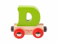 Bigjigs Rail Vagónek dřevěné vláčkodráhy - Písmeno D Bigjigs Rail Vagónek dřevěné vláčkodráhy - Písmeno D