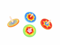 Bigjigs Toys Dřevěná barevná káča 1ks