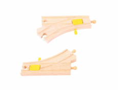 Bigjigs Rail Přehazovací výhybka 2 ks Bigjigs Rail Přehazovací výhybka 2 ks
