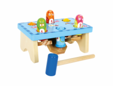 small foot Dřevěná hra zatloukej ptáka