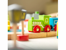 Bigjigs Rail Dřevěná vláčkodráha město a vesnice 91 dílů Bigjigs Rail Dřevěná vláčkodráha město a vesnice 91 dílů