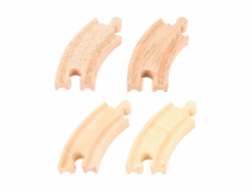 Bigjigs Rail Krátká kruhová kolej 10 cm 4 ks Bigjigs Rail Krátká kruhová kolej 10 cm 4 ks