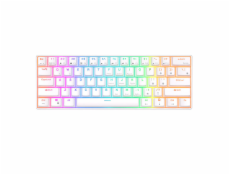 Mechanická klávesnica Royal Kludge RK61 RGB, hnedý spínač (biely)