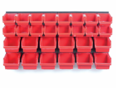 Závěsný panel s 30 boxy na nářadí ORDERLINE 800x165x400 KISTENBERG