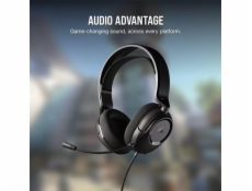 Kabelová herní sluchátka Corsair HS35 SURROUND v2, černá