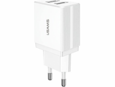 Nástenná nabíjačka 2xUSB T24 2.1A Biela