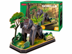 Puzzle 3D Zvířecí kamarádi Gorila - 34 dílků