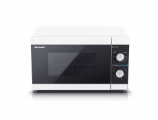 Sharp YC-MG01E-W mikrovlnná trouba Pracovní deska Mikrovlnná trouba s grilem 20 l 800 W Černá, Bílá