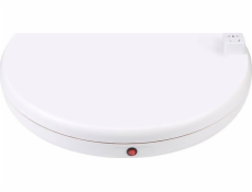 Otočný stojan Puluz s napájacou zásuvkou 45 cm (biely)