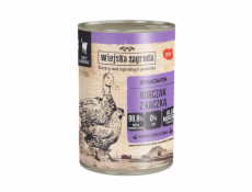 WIEJSKA ZAGRODA Chicken with duck - mokré krmivo pre mačky - 400g