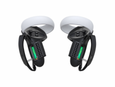 Kryt ovládača s otvorom pre batériu a gripom Kiwi Design Q1 PRO-2.2 pre Meta Quest 2 čierny