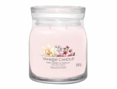 Svíčka ve skleněné dóze Yankee Candle, Růžové třešně a vanilka, 368 g