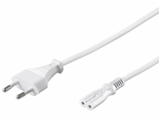 Kabel síťový 230V k magnetofonu 5m bílý