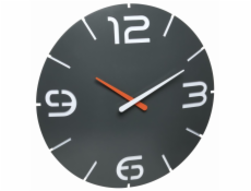 TFA nástěnné hodiny s rádiově řízeným časem 60.3536.10 CONTOUR - černé