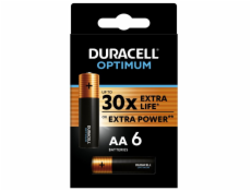 Duracell Optimum alkalická baterie tužková AA 6 ks