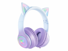 Herné slúchadlá B90 RGB Cat Ears Purple
