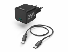 Hama set: rychlá USB nabíječka USB-C PD/QC 25 W + kabel USB C-C 1,5 m