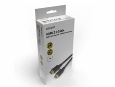 Solight HDMI kabel s Ethernetem, HDMI 2.0 A konektor - HDMI 2.0 A konektor, blistr, 3m