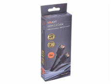 Solight HDMI kabel s Ethernetem, HDMI 2.0 A konektor - HDMI 2.0 A konektor, blistr, 2m