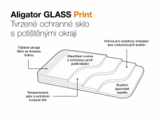 Ochrana displeje GLASS PRINT Samsung Galaxy S24+, černá, celoplošné lepení