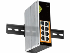 Conexpro GNT-IG1008GP-DC, Průmyslový PoE switch na DIN lištu, 8x LAN, 8x PoE
