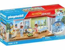 Hračka na stavbu porodnice PLAYMOBIL 71616 Action Heroes
