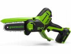 Greenworks 24V mini reťazová píla Greenworks GD24MCS10K2 sada: nabíjačka + 2Ah batéria