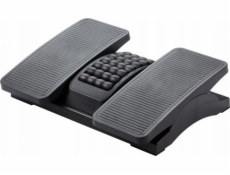 Q-CONNECT podnožka, 430x320mm, so samostatnými plošinami pre nohy, masážna, čierna