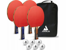 Joola JOOLA FAMILY STOLNÝ TENIS SET 4 SÚŤAŽNÉ RAKETY 6 POKROČILÝCH LOPTÍK